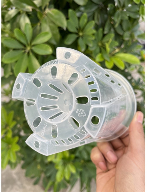 熊貓購物 空氣柱控根盆 蘭花盆 蝴蝶蘭盆 觀葉盆, Q-16, 1個
