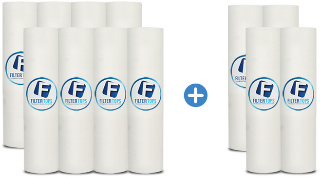 세디멘트 침전 전처리필터 12개 10인치 하우징용 녹물제거 국내생산, 선택01_세디멘트필터 8+4=12개, 1개