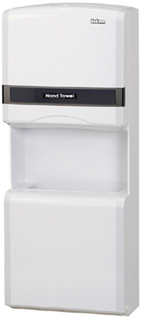 한국타올기산업 정품 공식 대리점 HTM518 휴지통내장형, 화이트, 1개