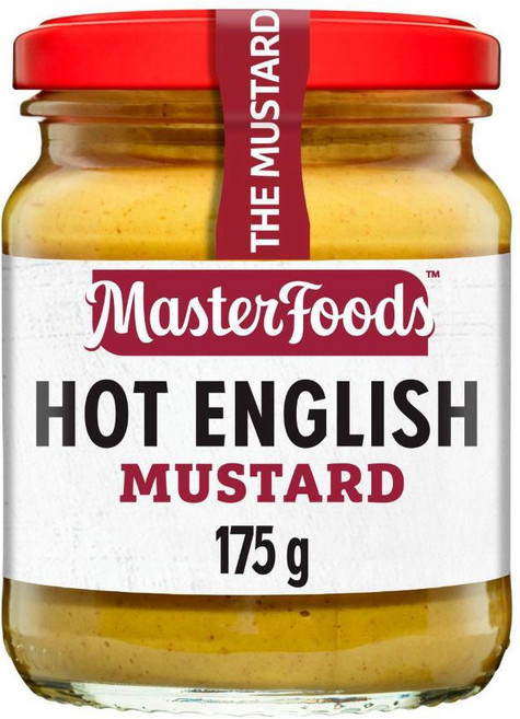 마스터푸드 MasterFoods Hot English Mustard 핫 잉글리쉬 머스타드 호주, 175g, 12개