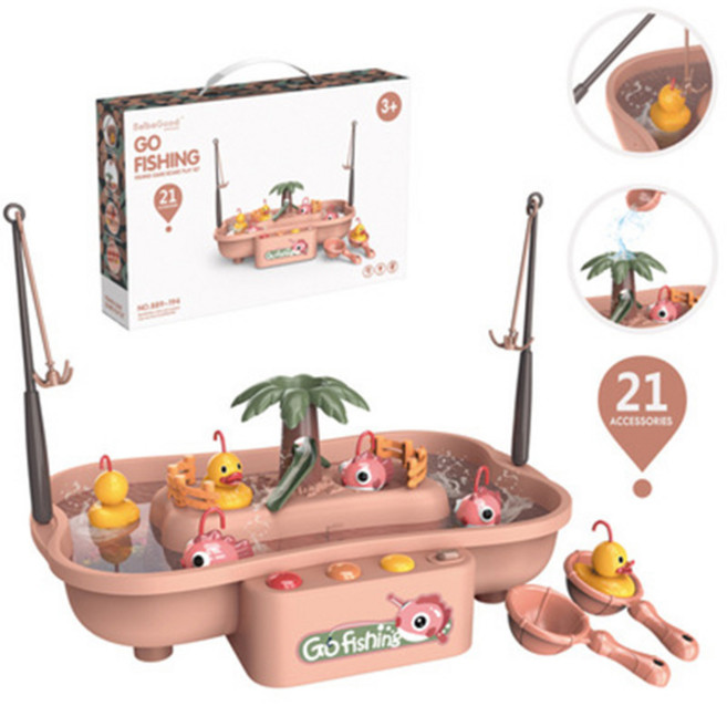 치프몰 신형 고피싱 낚시놀이 역할놀이, 신형 - 핑크, 1개