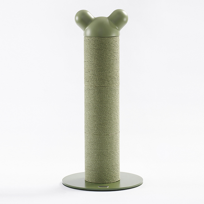 MIAMIA 니노 고양이 대형 수직 스크래쳐 기둥형, 1개, 버드 그린