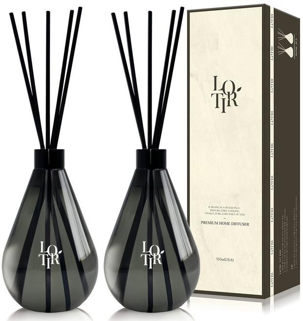 로티르 프리미엄 대용량 디퓨저 2P 선물세트 실내 방향제 베스트향, 2개, 510ml, 호텔우드