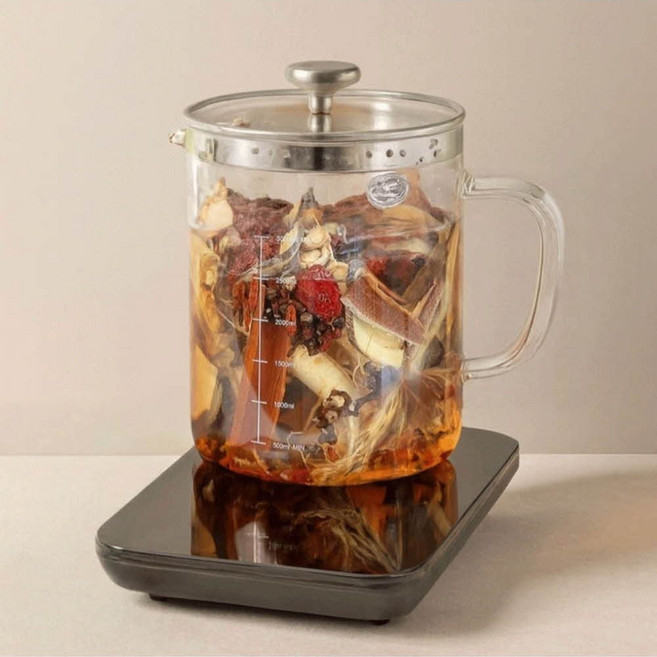 국산 약탕기 더존쿡 3.8리터 국내최초 인덕션 직화 겸용 3.8L 대용량 티포트 전기 달임포트 티메이커 부모님 선물