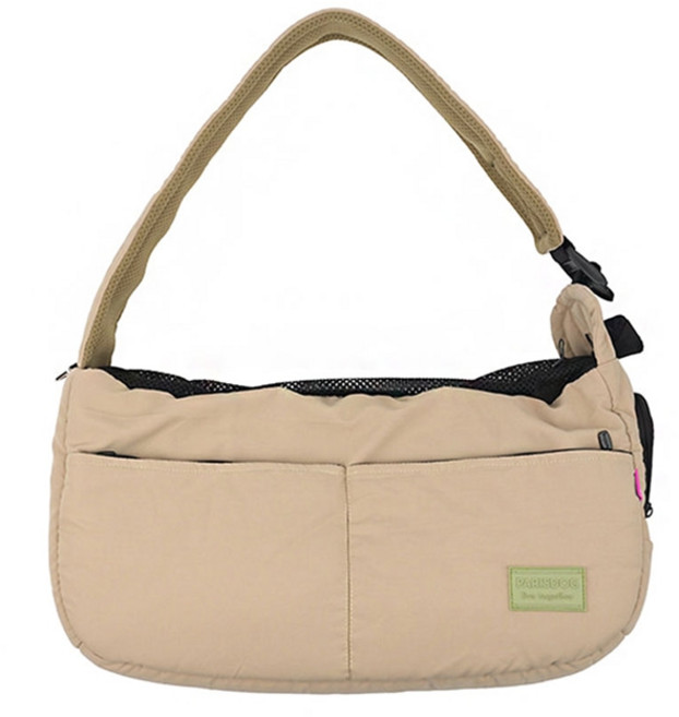 패리스독 베이직 슬링백 - 베이지 핑크 블루/이동가방