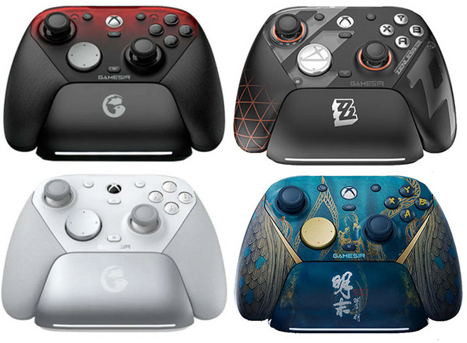 [Triton] GameSir 게임서 G7 Pro 무선 게임 컨트롤러 명말/콜라보 블루투스 게임패드 xbox 조이스틱, 1개, 블랙(pc무선/xbox유선)