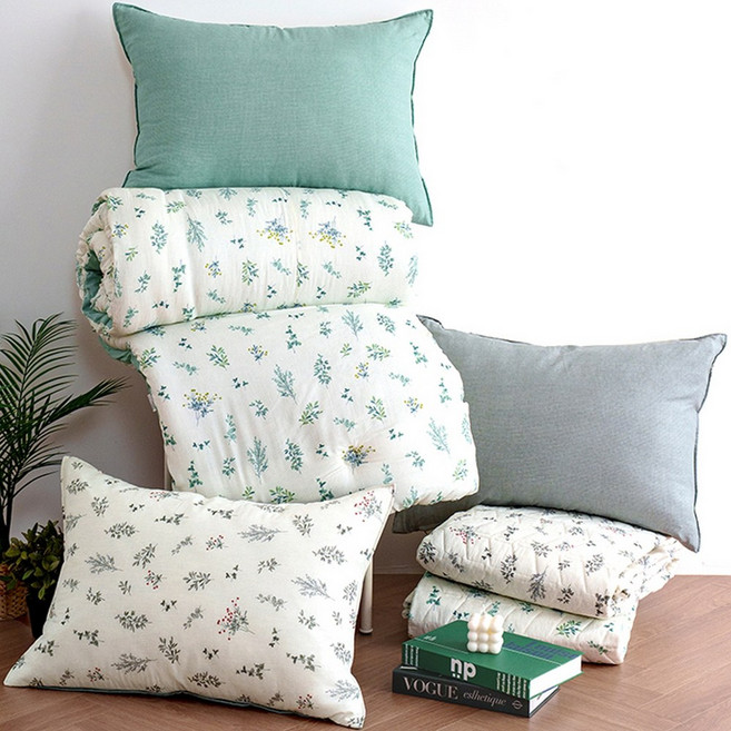 바투 국산 리버시블 사계절 차렵이불 가드니아 렌징사 모달 논슬립 패드 워싱가공 침구세트