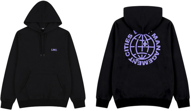 한컴오피스 X LMC 콜라보 리미티드 에디션 엘엠씨 후드티 긴팔티 티셔츠 오버핏