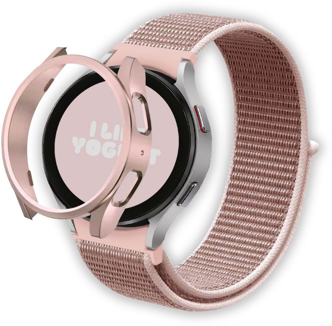 아이메이드잇 갤럭시워치 호환 나일론 스포츠 스트랩 밴드, 로즈골드, 1개