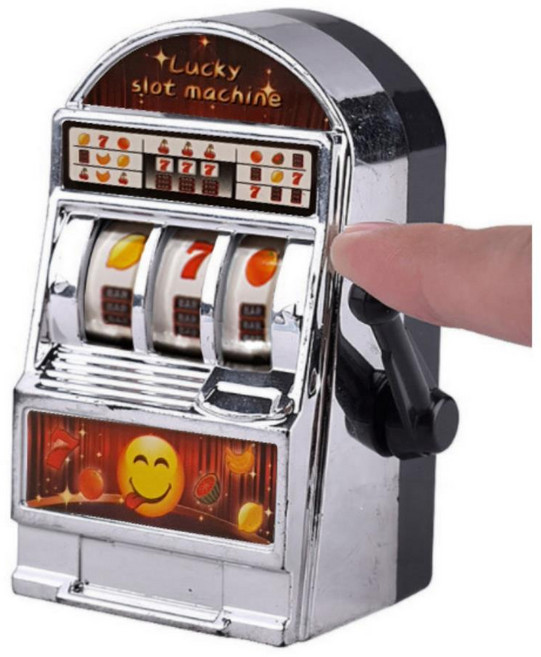 슬롯머신 게임기 미니 모형 1+1 소품