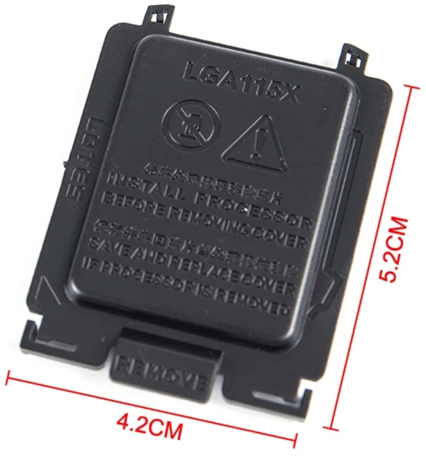 5pcs 마더 보드 CPU 소켓 쉘 블랙 커버 LGA1155/1156/1150/1151/I3/I5/I7 용 핀, 01 1pc