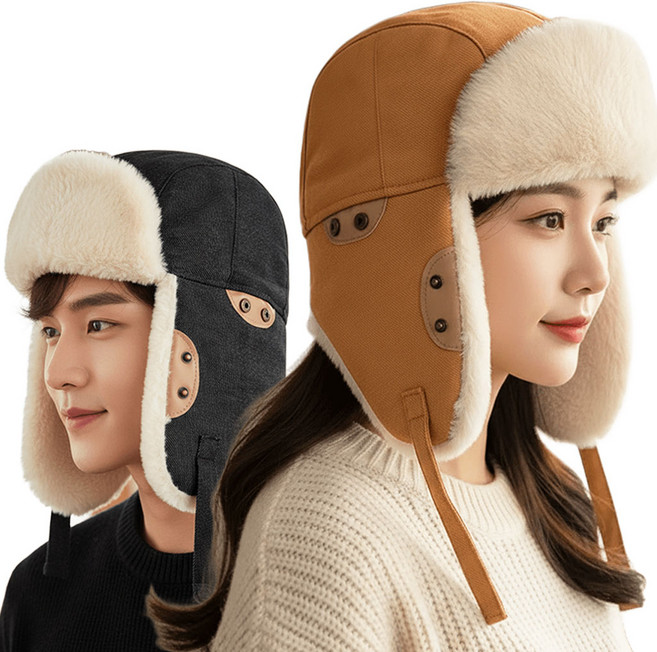 시크벤 남녀공용 프리미엄 군밤모자 부드러운 겨울 방한 귀달이 트루퍼햇 CAP82