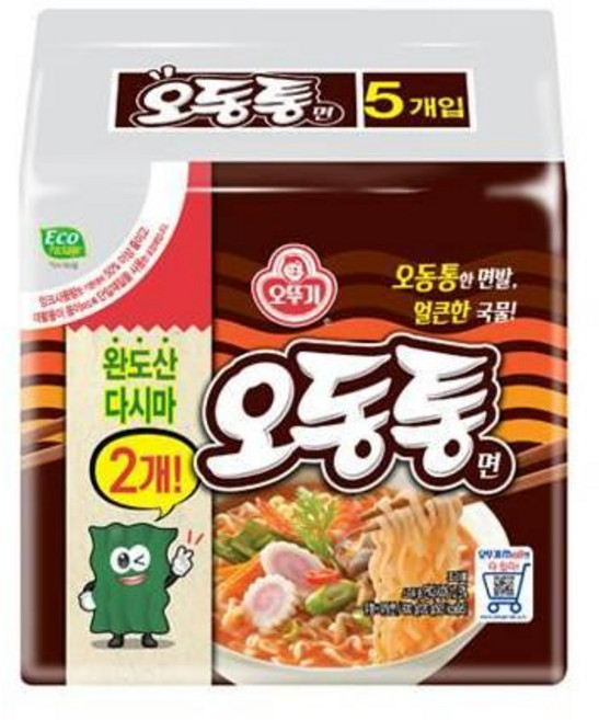 오뚜기 오동통면 120g, 5개