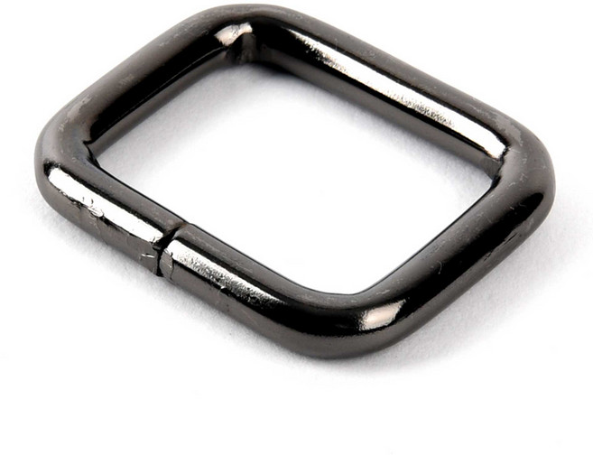 사각링 25X18MM - 블랙, 1개