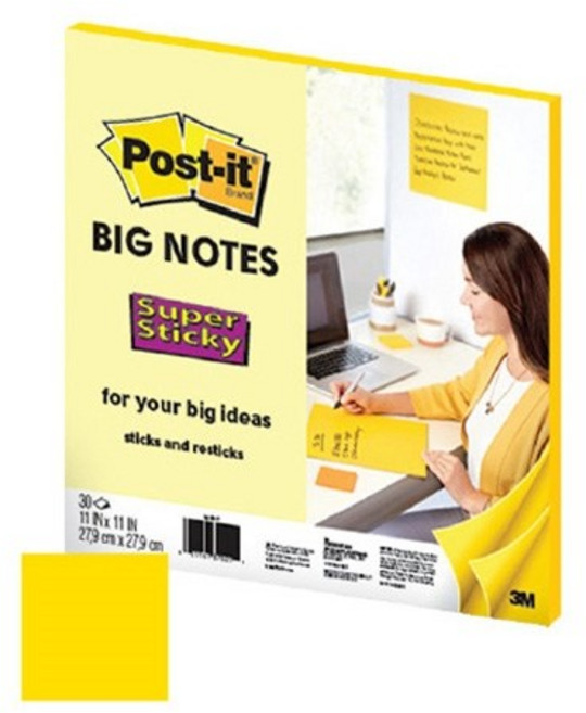 3M)포스트잇 빅노트, 그리움 노랑