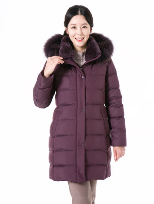 포라리 카라 렉스퍼 / 블루폭스퍼 구스 패딩 L34S212