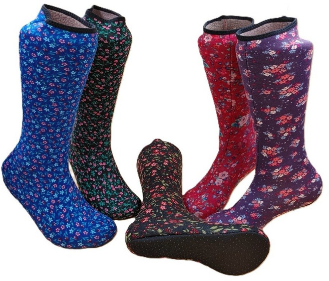 VIC 겨울덧신 요술버선 럭셔리 피치기모 장목 2켤레 방한기모양말 할머니 요양원 복지관 추석 명절선물