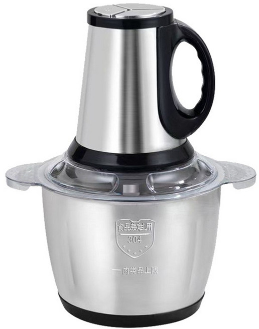 JOODA 믹서 스테인리스 고기 분쇄기 소형가정용믹서 고기소 대용량 자동조리기, 3L