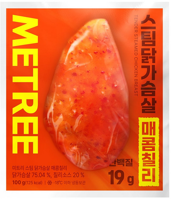 미트리 스팀 닭가슴살 매콤칠리, 12개, 100g