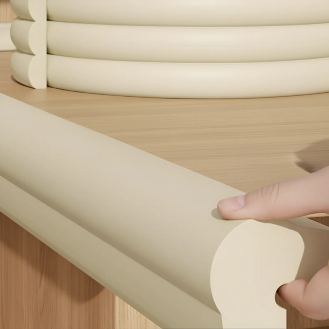 펄빈 말랑말랑 두꺼운 모서리 보호 쿠션 2m, 아이보리