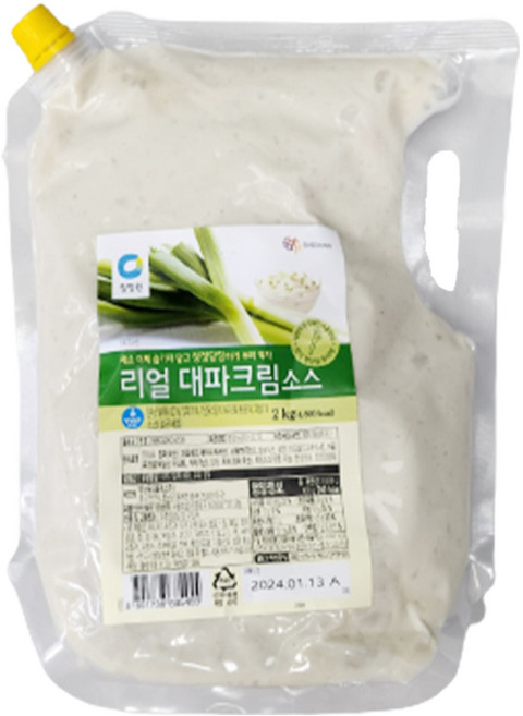 청정원 리얼 대파크림 소스 2kg x 2개
