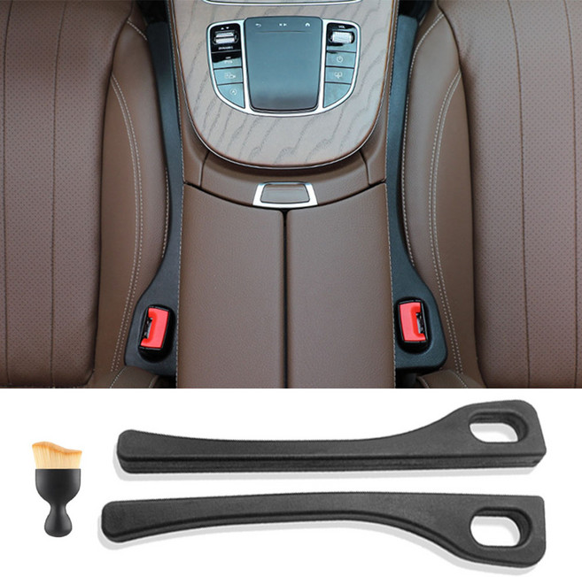 깔끔더하기 차량용 틈새 쿠션 커버 시트 사이드 포켓, 블랙, 1개