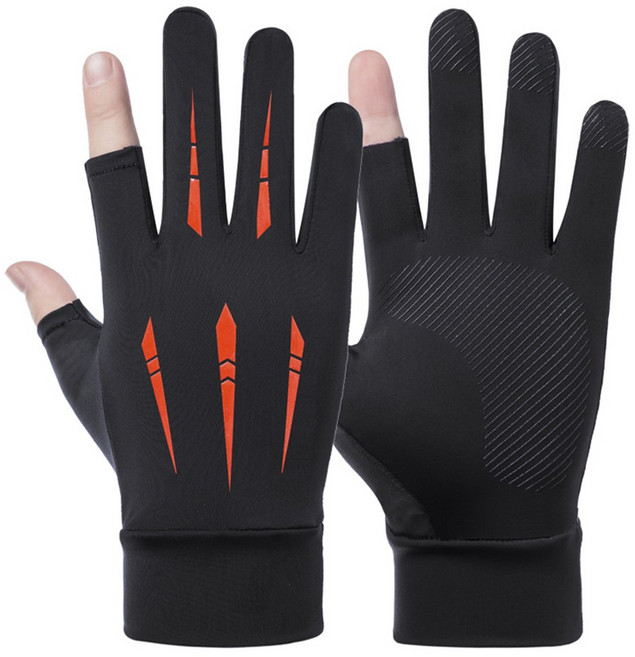 고탄력 스피어 쿨맥스 장갑 라이더 루어 낚시 등산 반장갑 배달대행, 쿨맥스 장갑_레드_