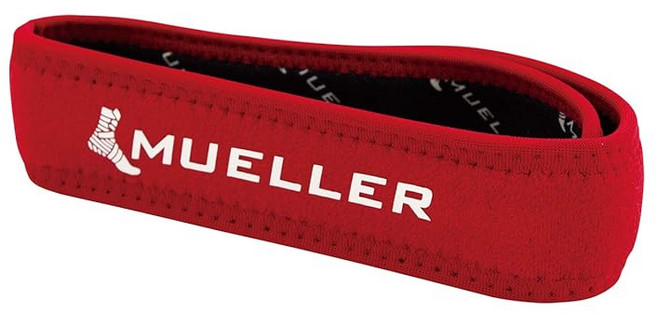 뮐러(Mueller) 무릎 서포터 점퍼즈 니스타랩 레드 프리 사이즈(무릎 둘레 30-50cm) 좌우 겸용 55197 무릎용, 1개