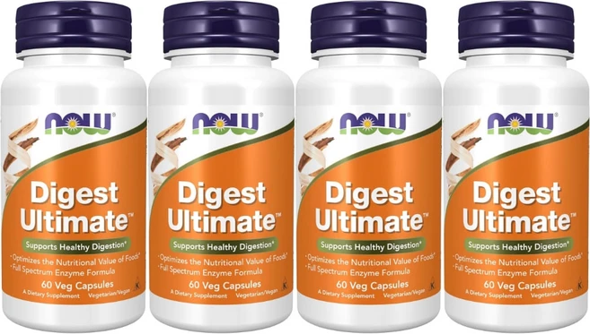 나우푸드 다이제스트 얼티메이트 베지캡슐, 60정, 4개 - 쿠팡