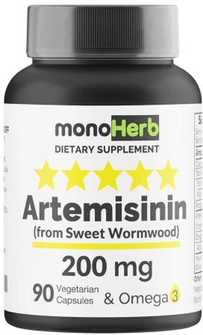 아르테미시닌 200mg 90식물성캡슐 (오메가3 함유) Allergy Research Group, 90정, 1개 - 쿠팡