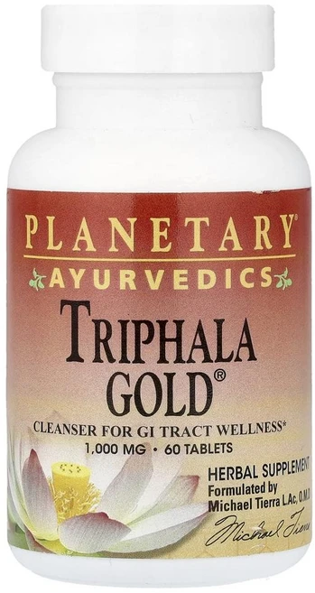 플래네터리 허벌 아유르베딕 트리팔라 골드 Planetary Herbals Ayurvedics Triphala Gold® 60정, 1개 - 쿠팡