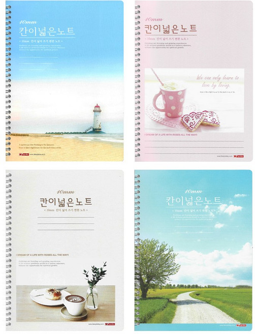 팬시로비 2000 칸이 넓은 노트 향균 10mm 랜덤, 5개