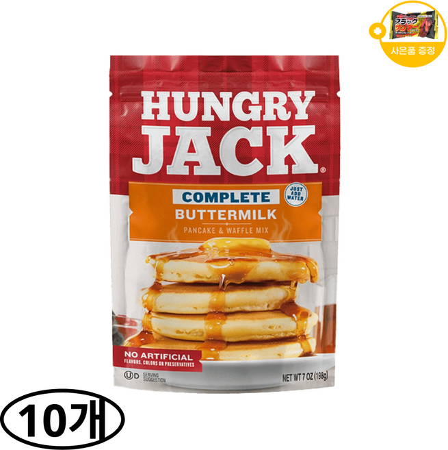 헝그리잭 팬케이크 와플 믹스 버터밀크 사은품 추가증정, 907g, 10개
