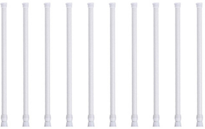 에테르코 40~70cm 다용도 압축봉 커튼봉 10개, 40~70cm 압축봉10개