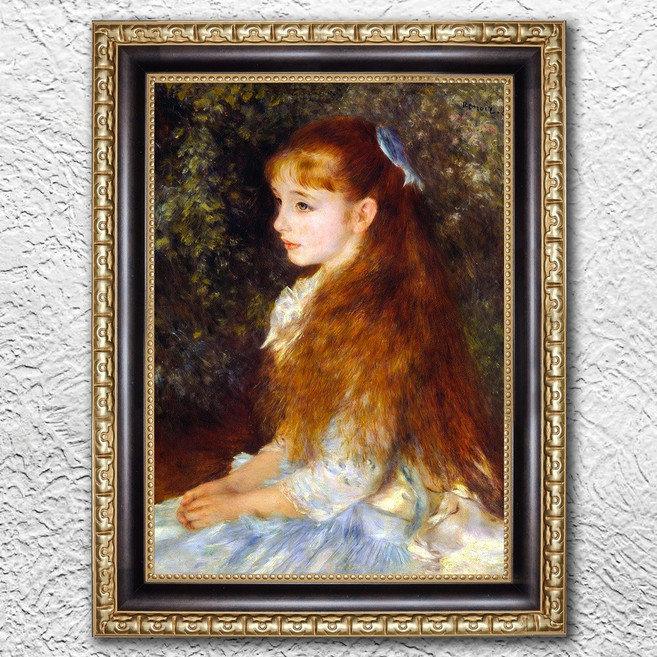 르누아르 이레느 깡 단베르양의 초상 앤틱액자 53x40, 3황동