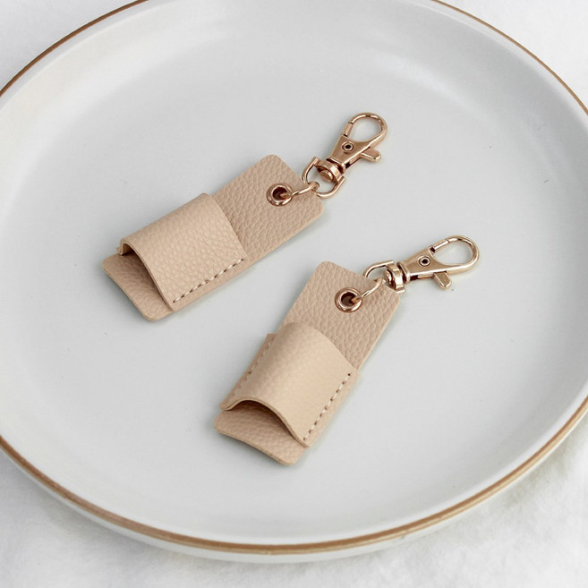 선글라스 휴대용 가죽 가방걸이 키링 홀더 안경걸이 2개