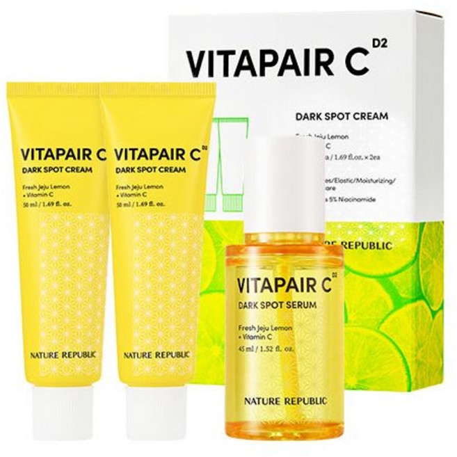 [미백&잡티 SET] 비타페어C 잡티세럼45ml + 잡티 크림 50ml+50ml