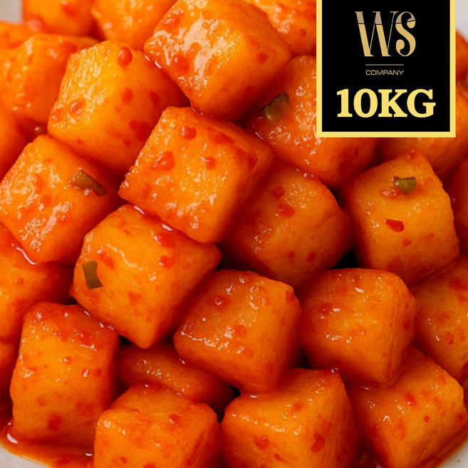 중국산 강동 미니깍두기 10kg 박스포장 작은사이즈 깍두기, 1세트