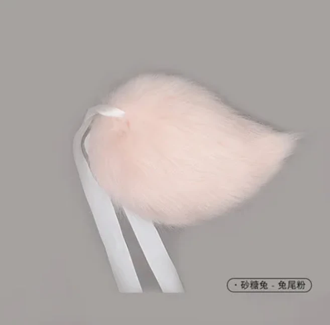 올스토어 모피 토끼 귀 현실적인 머리띠 봉제 동물 꼬리 코스프레 소품 카니발 파티 멋진 드레스 할로윈 의, 06 10