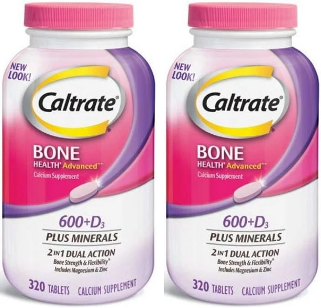 칼레이트본 헬스 어드벤스드 칼슙 600+ D3 미네랄 테블릿, 2개, 320정 - 쿠팡