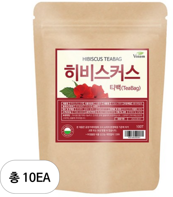보탬 히비스커스 삼각 티백차, 1.2g, 100개입, 10개