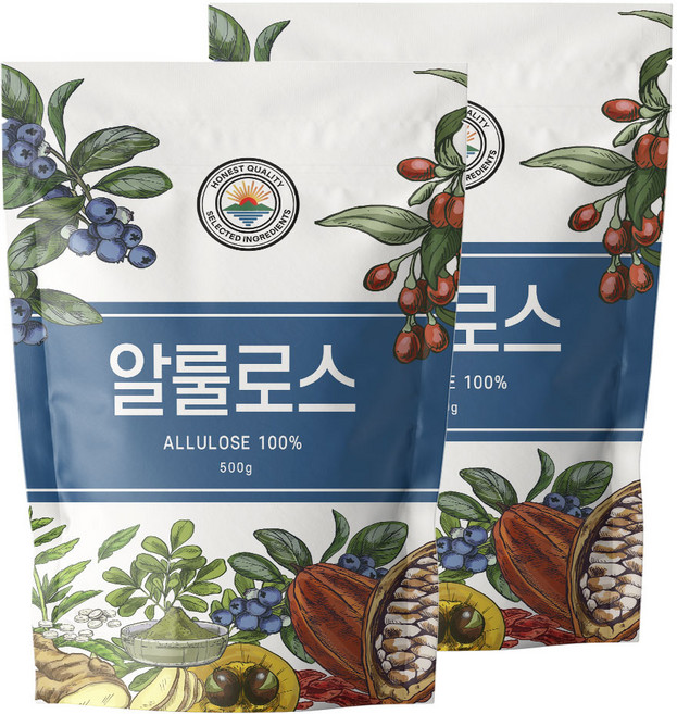 알룰로스 알룰로오스 분말 가루 100%, 2개, 500g