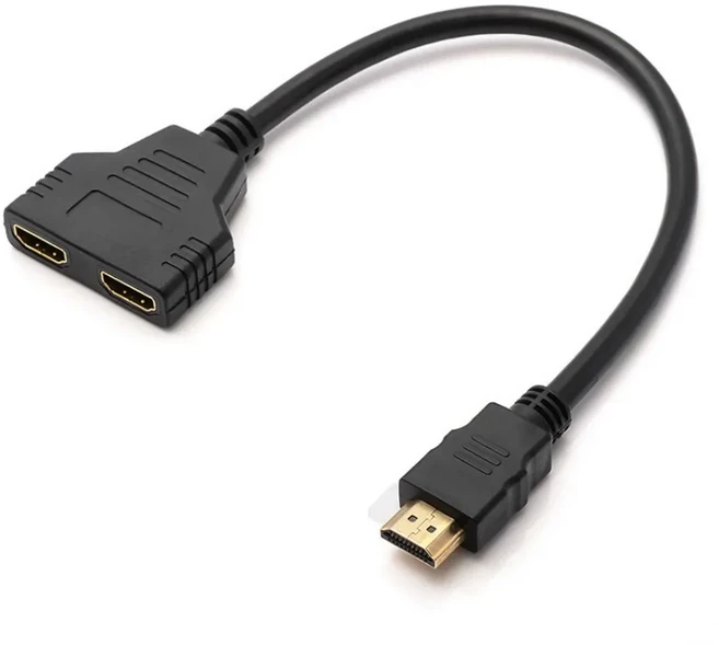 남성 1개 - 포트 어댑터 변환기 HDMI 호환 케이블 분배기 스위치, 01 30cm