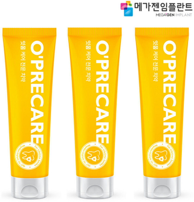 오프리케어 무불소 저자극 천연유래성분 순한 데일리 충치예방 구취제거 치약, 100g, 3개