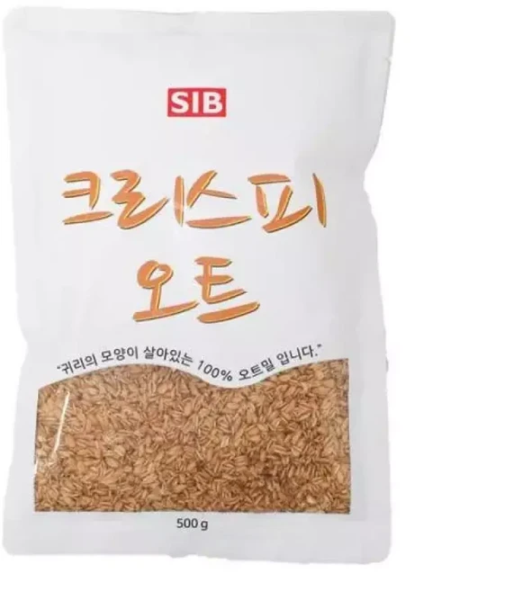 선인 크리스피 오트 500g 귀리 식단 오트밀 단백질바 토핑, 1개