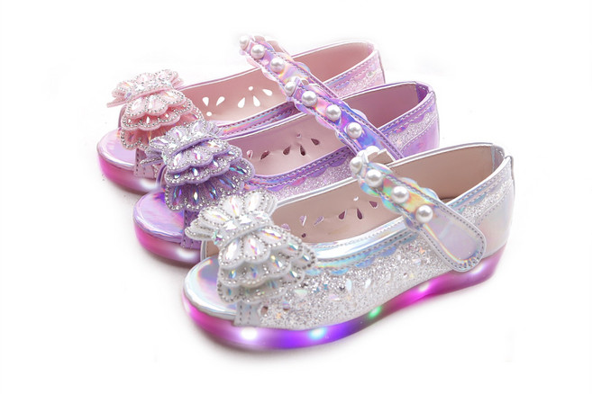 풋풋 디아나 LED 토오픈 구두샌들 라이팅샌들 여아샌들 유아샌들 여아구두 라이팅구두 여아불빛구두 공주구두 아동여름샌들 여아LED샌들 LED신발 LED슈즈 어린이샌들 키즈샌들