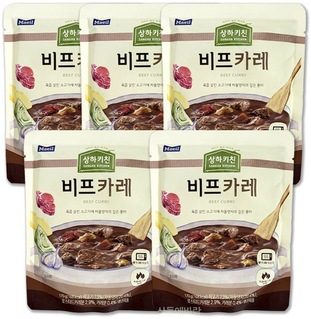 상하키친 비프카레, 170g, 5개