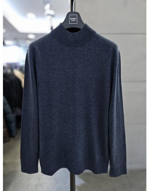 바쏘옴므 남자 반목 폴라티 니트 혼방 반폴라 터틀넥 WSATZ4WN06A 449939