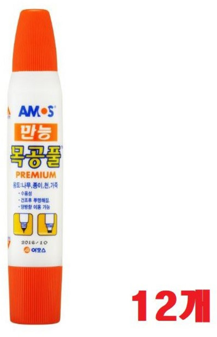 아모스 만능 목공풀 36g, 12개