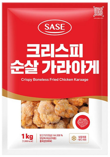 사세 크리스피 순살 가라아게 1kg, 3개
